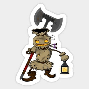 Flaming Scarecrow Sticker
